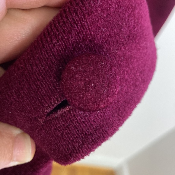 Vintage Lounge Gown Women Large XL Dark Red Maxi Robe Nightgown Grannycore - Picture 8 of 11